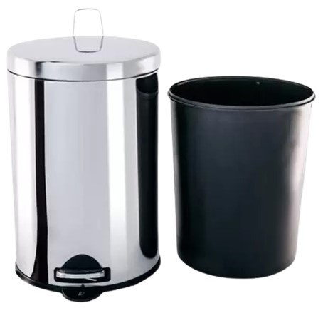 Lixeira C/pedal E Balde 5l Inox Fll (peça) 