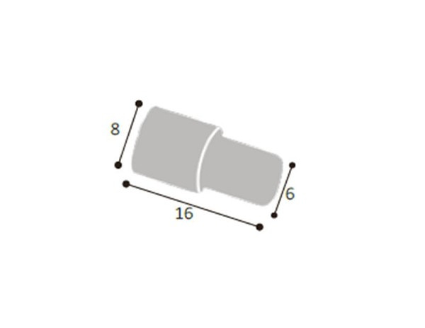 Suporte Prateleira Pino 6x8mm Zb (peça) 
