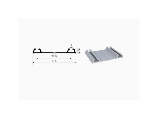 Perfil Aluminio Rm-034 (sg3038) Rom *** (metro Linear) 