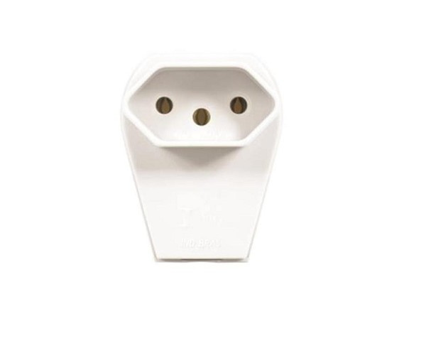 Plugue E-1096-1 Branco 3p 10a Femea Pezzi (peça) 