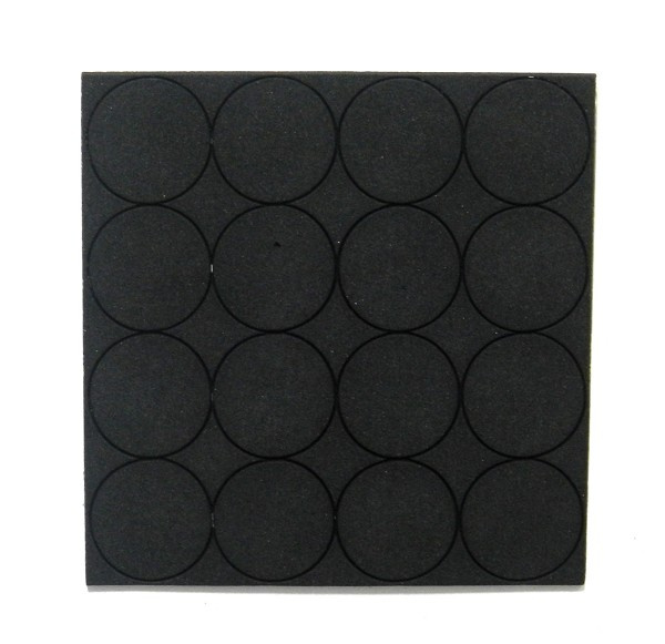 Borracha 1384 Travante Red 25x25x3mm C/16 Pcs Pret (peça) 