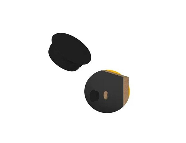 Tapa Furo 6mm Preto Fll (cento) 