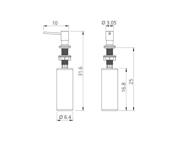 Dosador De Sabao Inox 304 Black 500ml 94517504 (peça) 