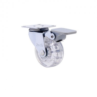 Rodizio 35mm Gel C/freio Archi (peça) 