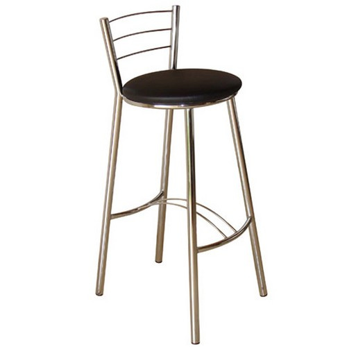 Banqueta Ref B204 Media Red Crom C/assento Rato Metalizado (peça) 