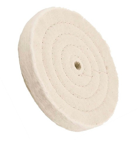 Roda Polimento 6" Furo 1/2" Algodao (peça) 