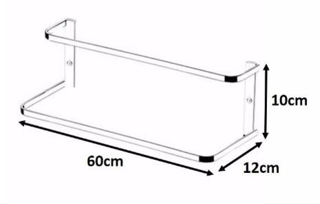 Toalheiro De Parede Duplo 60cm 1668 (peça) 