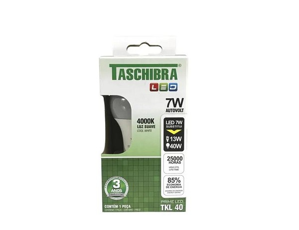 Lampada Led Tkl 40/7w 4000k Tas *** (peça) 