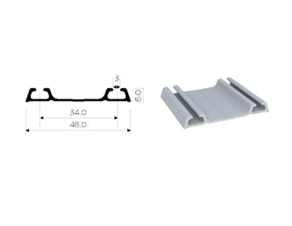 Perfil Aluminio Rm-023 (sp014-a) Rom (metro Linear) 