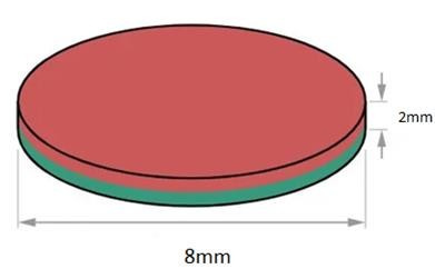 Pastilha Magnetica N35 D8x2mm (peça) 