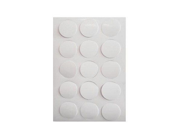 Tapa Furo Adesivo Pvc 18mm Branco Laca (cento) 