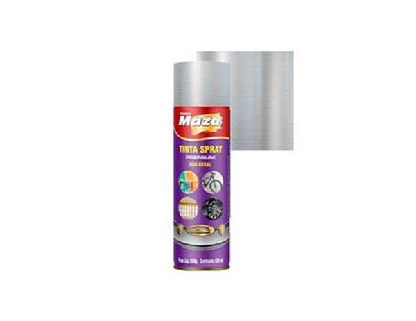 Tinta Spray 400ml/250g Metalico Cromado Maza Fll (peça) 