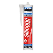 Silicone Acetico 280g Vermelho Alta Temp Tek (peça) 