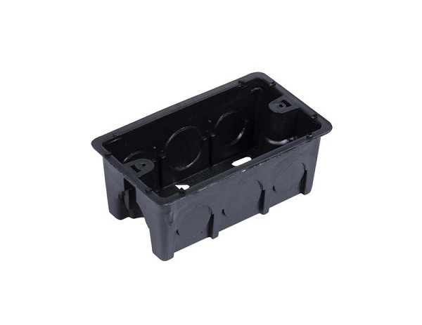 Caixa De Luz 4x2 Preta (peça) 