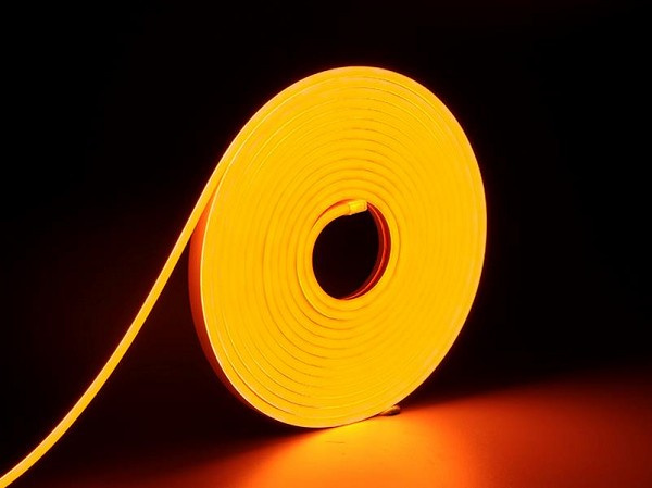 Fita Led Neon Flex 8w 12v 120 Led/m Ip65 Laranja Tas Fll (metro Linear) 