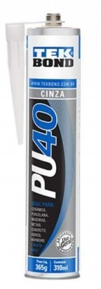 Adesivo Pu40 310ml Cinza Tek (peça) 