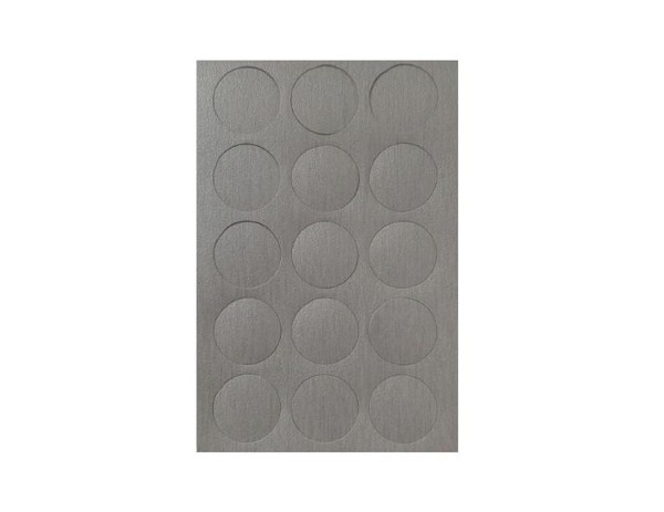 Tapa Furo Adesivo Pvc 18mm Aluminio Onix 4670 Fll (cento) 