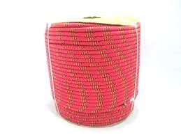 Corda Trancada Pp 10,0mm (8) Rajada Vermelha (metro Linear) 