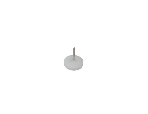 Sapata Deslizante Prego 19mm Branco (peça) 