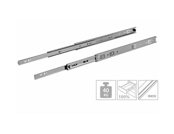 Corredica Telesc H45 450mm Inox 201 (m) Fgv (par) 
