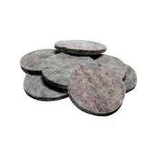 Feltro Adesivo 30x3mm A Granel Cinza (peça) 