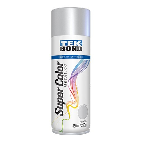 Tinta Aerosol Uso Geral 350ml/250g Prata Metalico Tek (peça) 