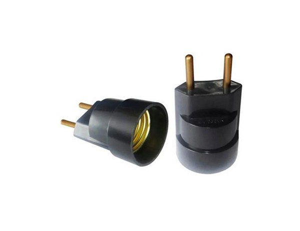 Soquete Plastico C/pino Adapt E27 Bte27106 Preto (peça) 