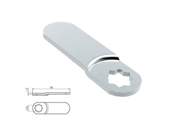 Lingueta Furo Estrela P/fechadura 06702.0006.13 (peça) 