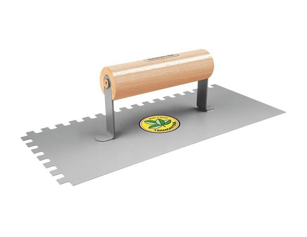 Desempenadeira Metalica C/ Dentes E Cabo De Madeira (peça) 