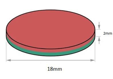 Pastilha Magnetica N35 D18x2mm (peça) 