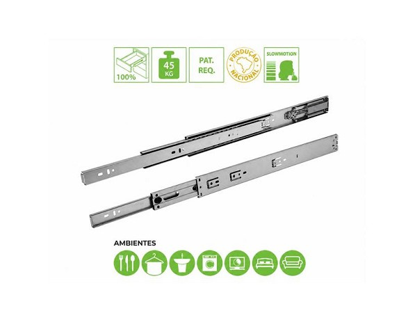 Corredica Telesc Tt 45 400mm Slow (m) Fgv (par) 