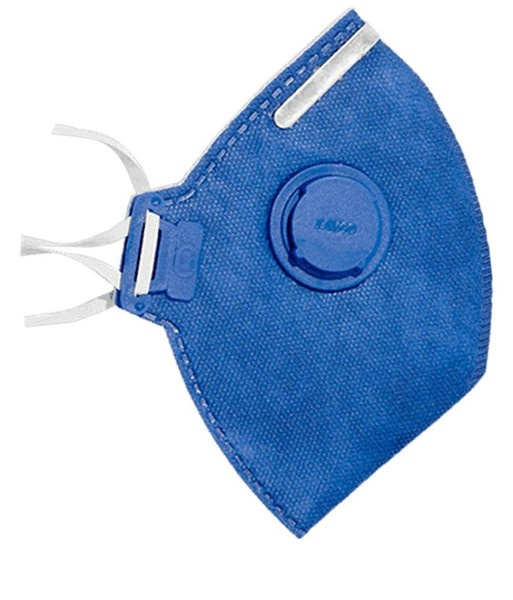 Mascara Resp Descart Pff2 C/valv T-751-v Azul (peça) 