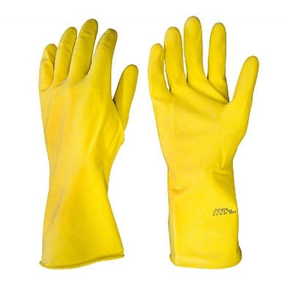 Luva Latex Media Amarela (par) 