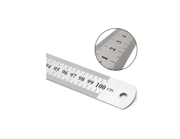 Escala De Aco Inox 1000mm (peça) 