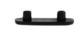 Sapata Lisa C/2 Pinos Preta (peça) 