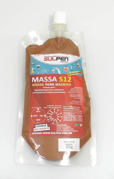 Massa Acrilica S12 100ml/200g No De Pinus Sul (peça) 