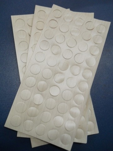 Tapa Furo Adesivo Pvc 12mm Maple/abedul (cento) 