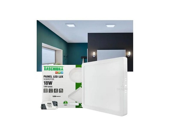 Painel Led 18w Lux Quadrado Sobrepor 6500k Tas (peça) 