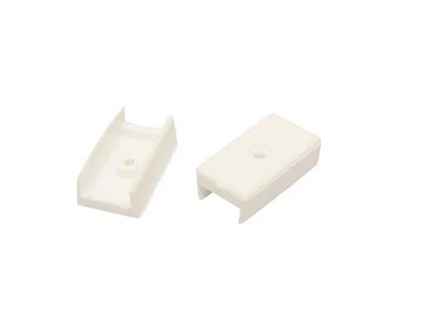 Sapata Plastica Deslizante 15x30mm Branca (peça) 