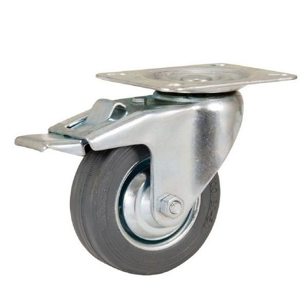 Rodizio 210 Rgbr Ch 66x48 Bp C/freio Cinza (peça) 