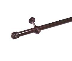 Kit Varao Cortina Simples 2,5mt Tabaco 2145250003 Fll (conjunto) 