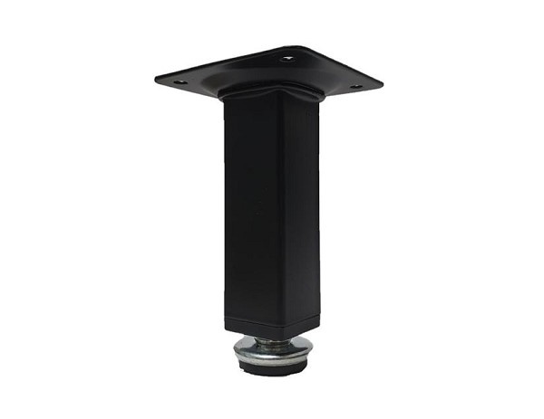 Pe Quadrado 100mm S-009 Preto (peça) 