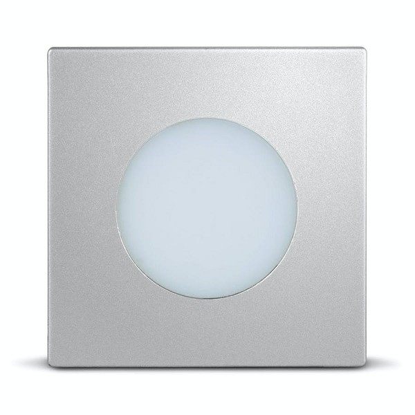 Luminaria Point Quadr 1,5w 110x220v 6000k Aluminio (peça) 