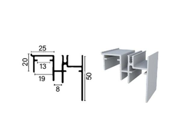 Perfil Aluminio Inf Rm-006 P/ss200 Rom Fll (metro Linear) 