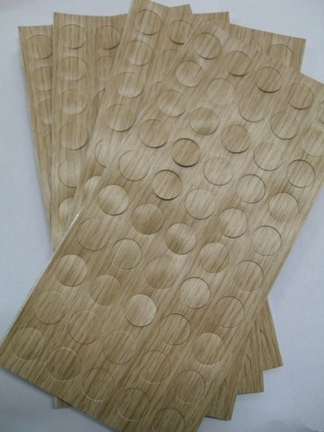 Tapa Furo Adesivo Pvc 12mm Carvalho Fll (cento) 