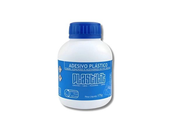 Adesivo Pvc 175g Frasco Plastilit 3kg (peça) 