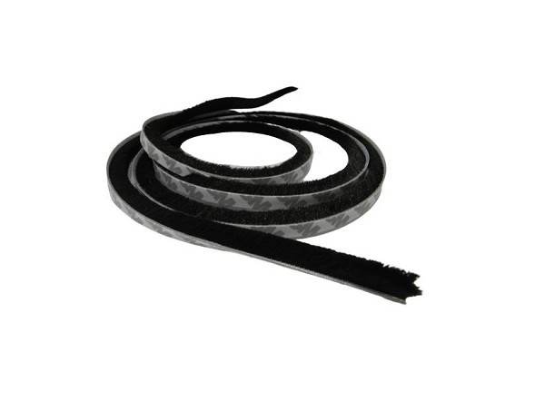 Veda Frestas Escova 10x7mm Preto (metro Linear) 