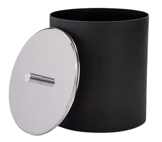 Lixeira C/tp Inox 5,4l Pt Fll (peça) 