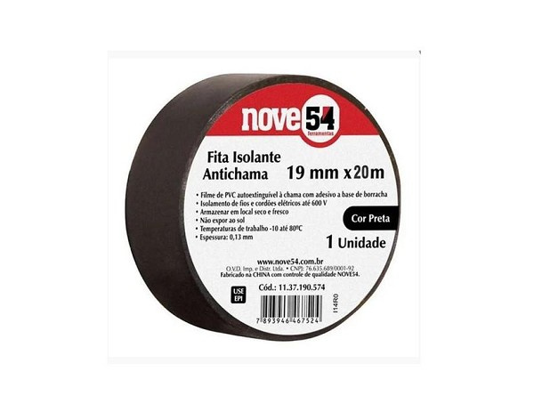 Fita Isolante 19mmx20m 954 (peça) 