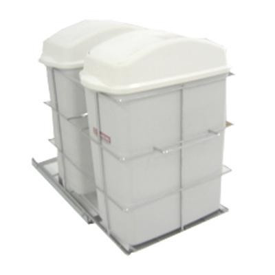 Lixeira 2 Cestos Corred Telesc Crom (peça) 